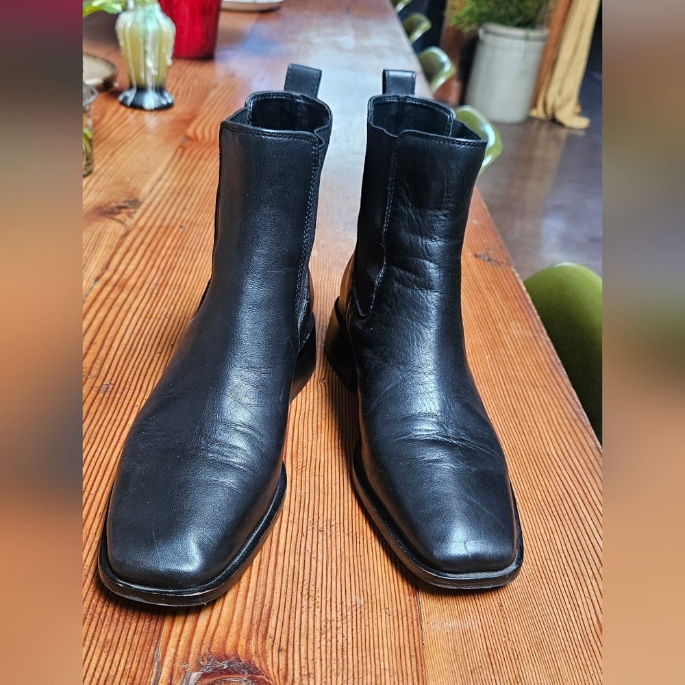 SAM EDELMAN THELMA CHELSEA LEATHER BOOTS SIZE 6.5
